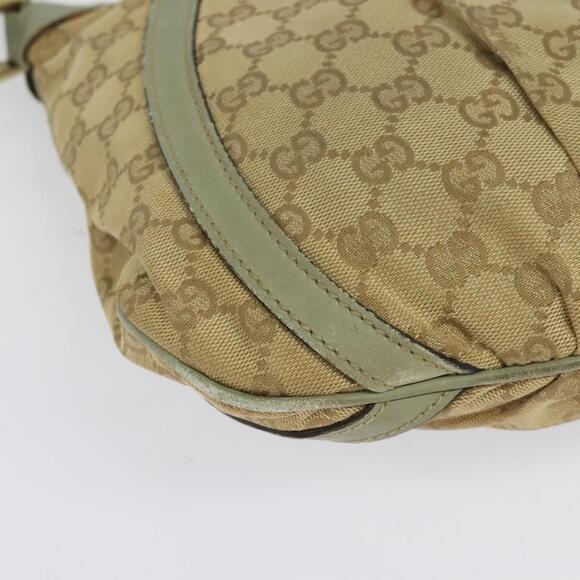 GUCCI GG Canvas Shoulder Bag Beige Gold - Picture 4 of 16